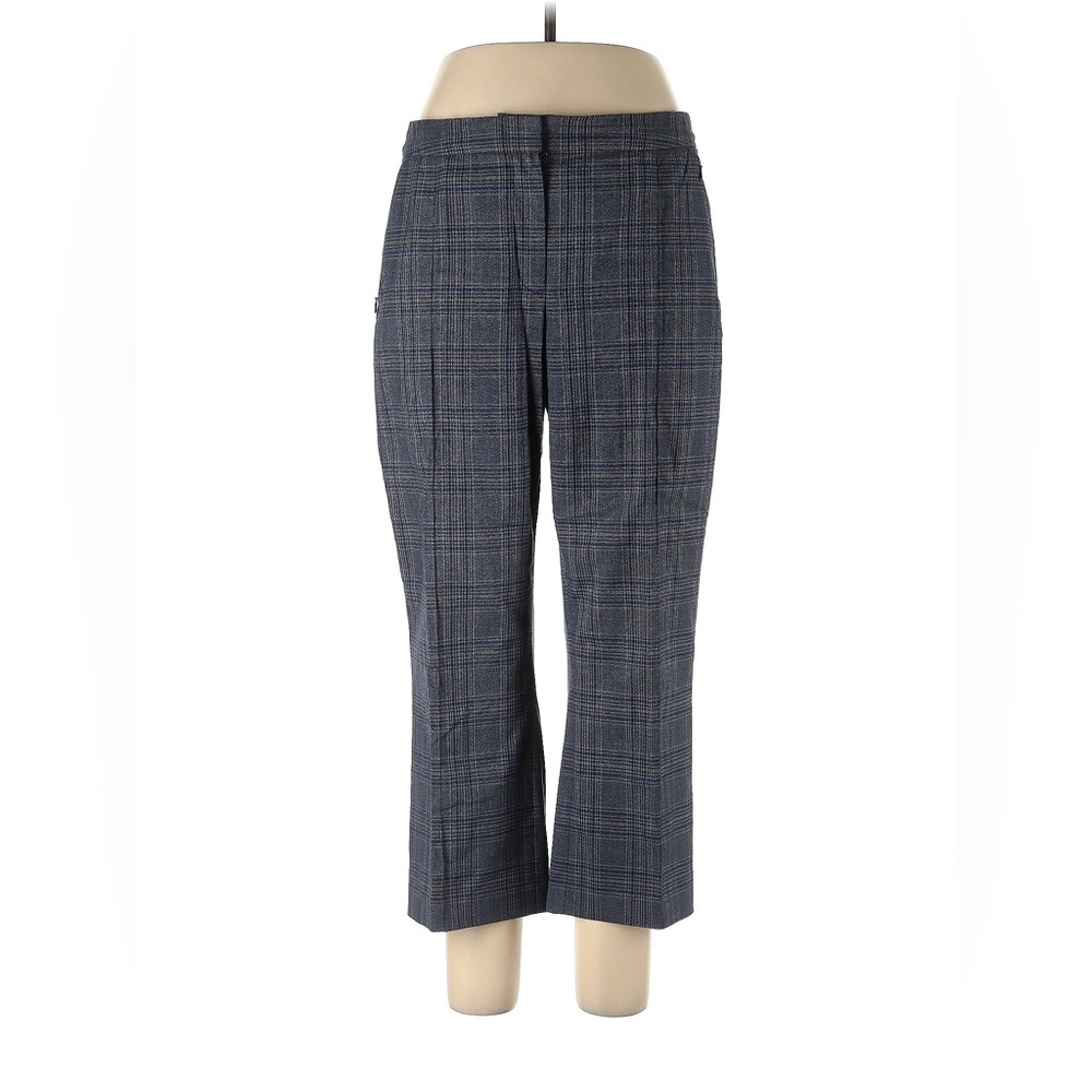 Elie Tahari • Blue Plaid Cropped Pant